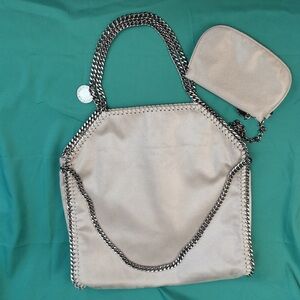 STELLA MCCARTNEY  Falabella  Shoulder Bag Metallic Grey